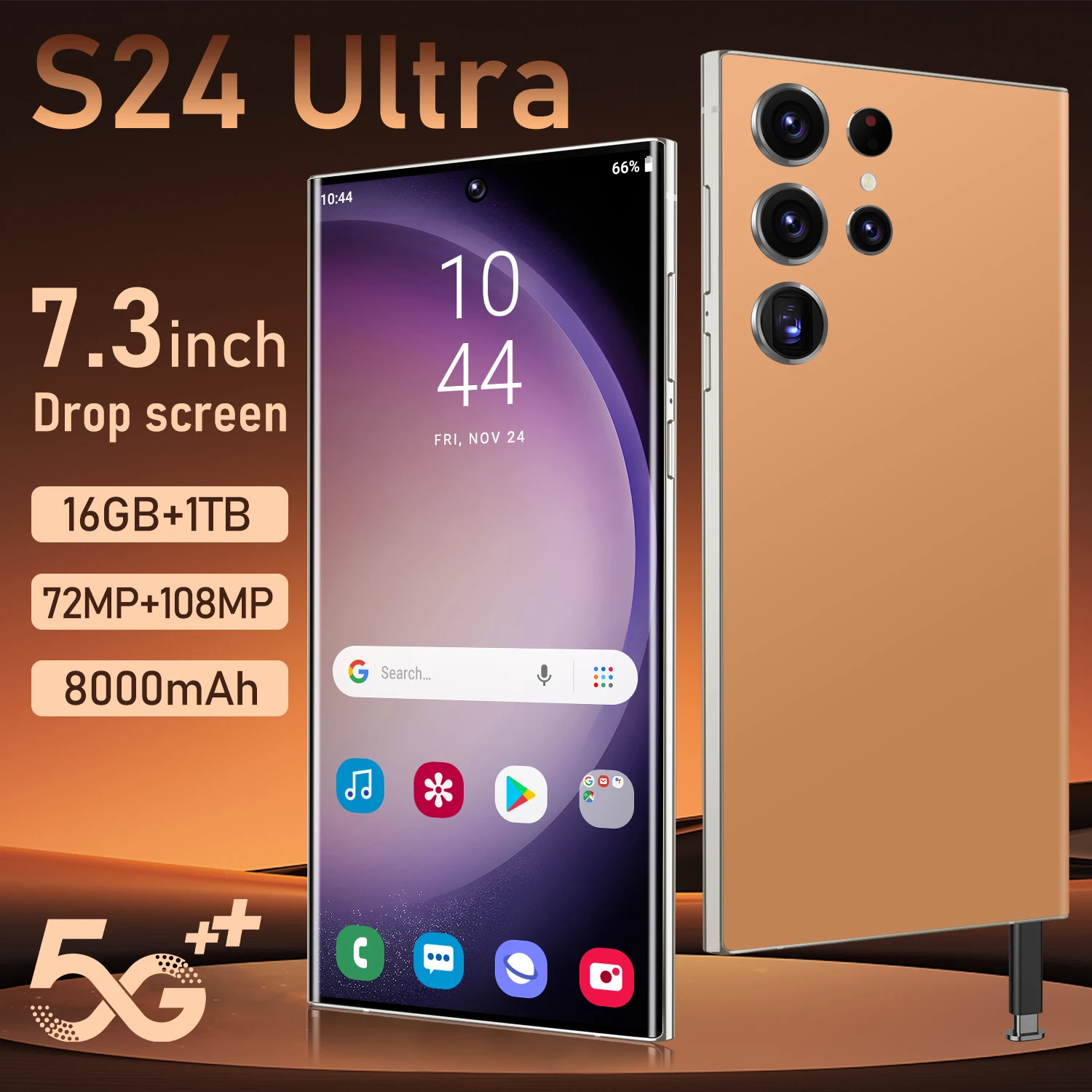 2025 New Original Smartphone 5g S24Ultra Android Phone 7.3