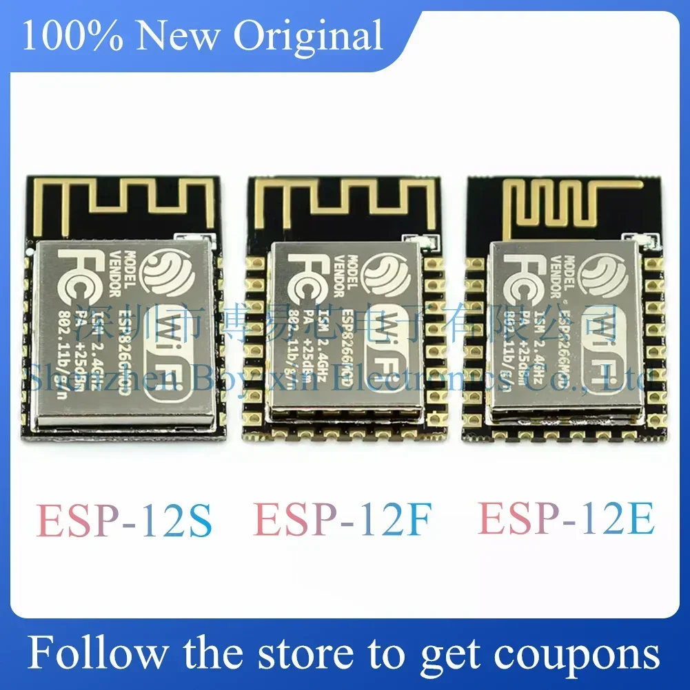 

Brand new original ESP8266 serial port WIFI remote wireless control wifi module ESP-12E 12F 12S