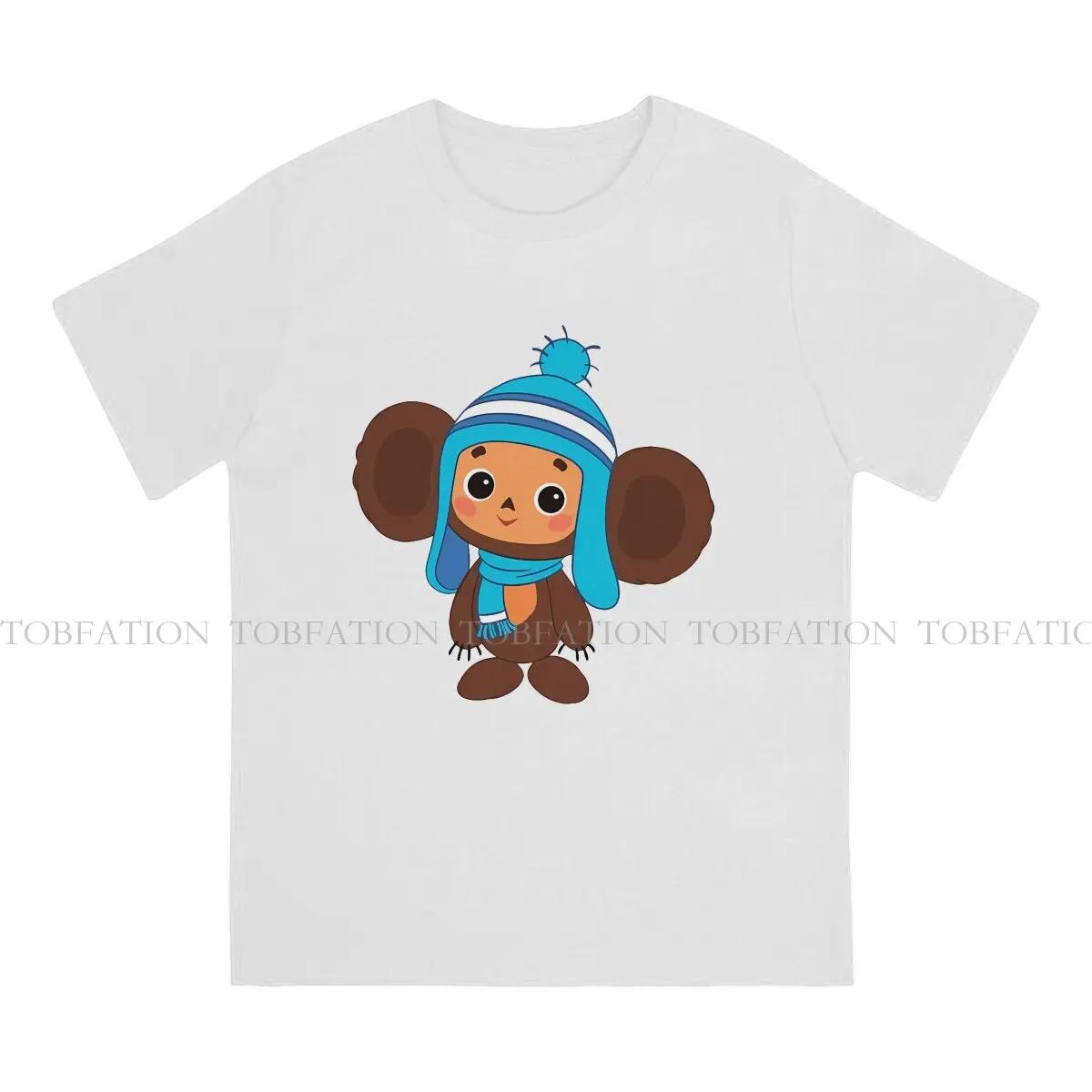 Cheburashka TOYS Tshirt Harajuku Graphic Men's Clothing Tops Loose Cotton Crewneck T Shirt