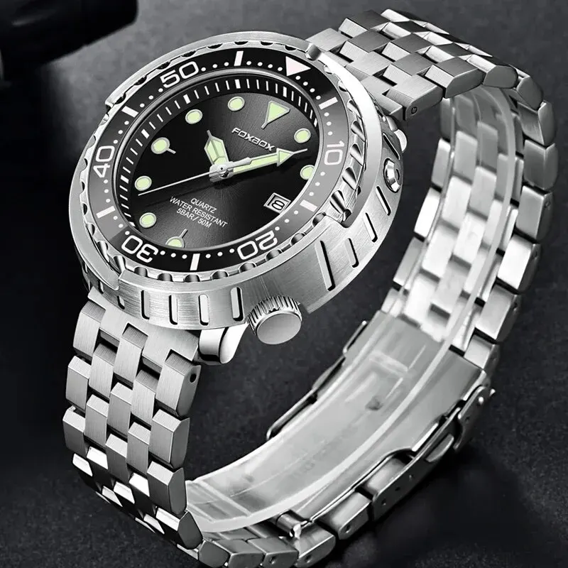 2024 Men Watch Outdoor Sports Quartz Watches Men Waterproof Chronograph Wristwatch Mens Military Clock Man Relogio Masculino