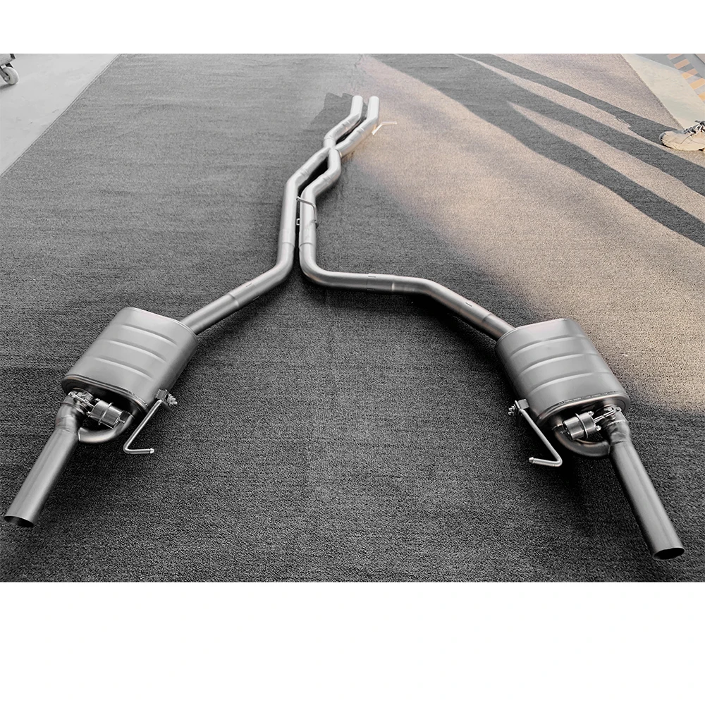 JYDStainless Steel Auto Tuning Performance Exhaust System Catback for  A6 A7 C8 2.0T Including Muffler Valves Exhaust Pipes