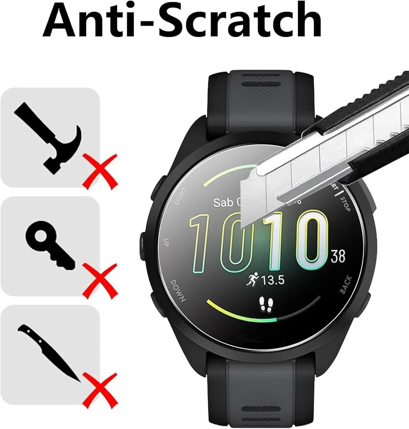 1-5Pcs Tempered Glass for Garmin Forerunner 255 955 165 Screen Protector with Positioning Kit Easy Installation for Garmin 255