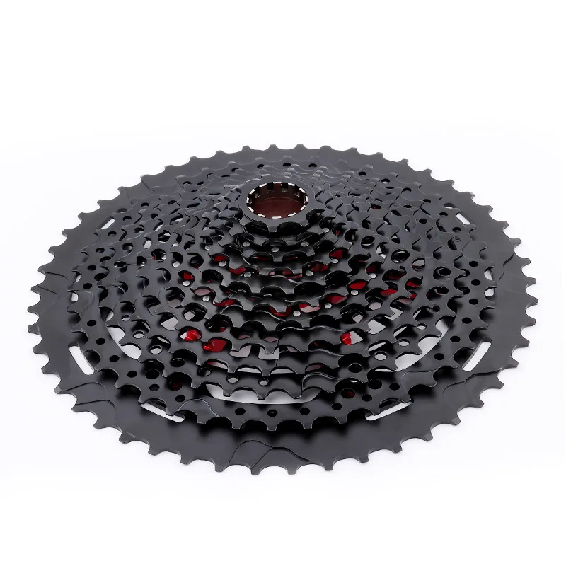 Road Bike Flywheel 12-Speed 9-50T Large Tooth Integrated Hollow Aluminum Alloy Bracket