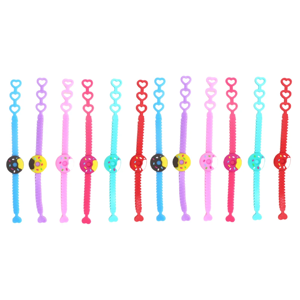 

12pcs Bracelets Creative Kids Toys Kids Toys Donuts Donuts Wristbands Wristbands Party Supplies Children Gifts