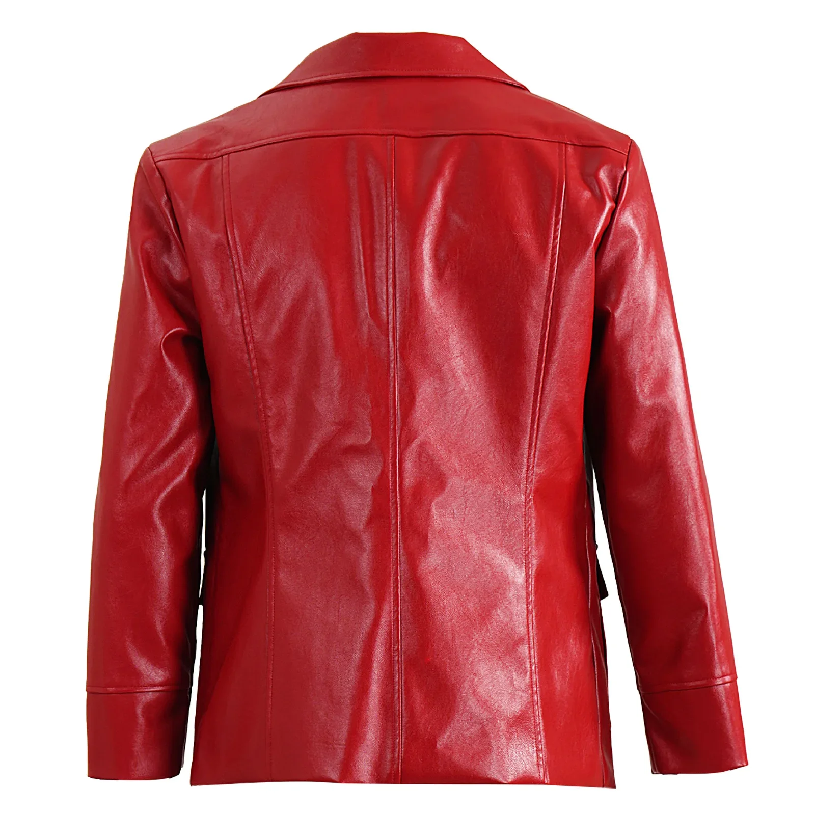 Fight Club Tyler Jacket Cosplay Costume Movie Durden Leather Coat with Shirt Glasses Halloween Carnival Party Suit Man Adults