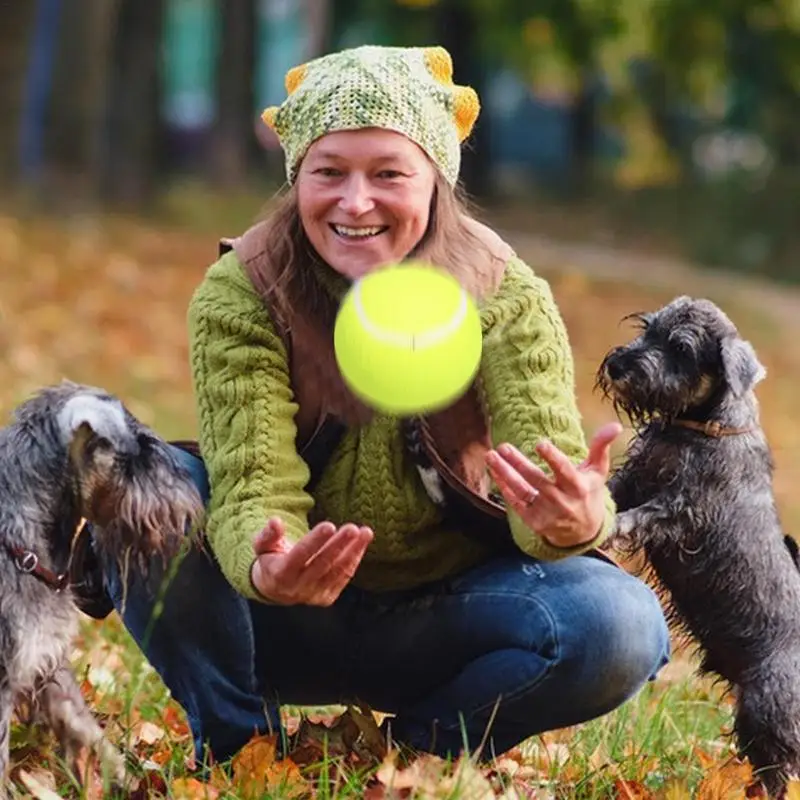 Large Tennis Ball For Dogs Inflatable Giant Dog Tennis Ball Funny Dog Interactive Toy Pet Chew Toy Puppy Ball Toys Kids Play