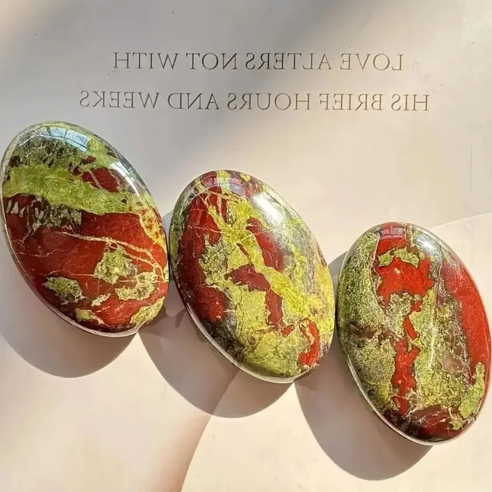 Raw Natural Dragon Blood Stone Palm Stone, Reiki Crystal Worry Pocket, Polished Gemstone for Meditation, Healing Energy