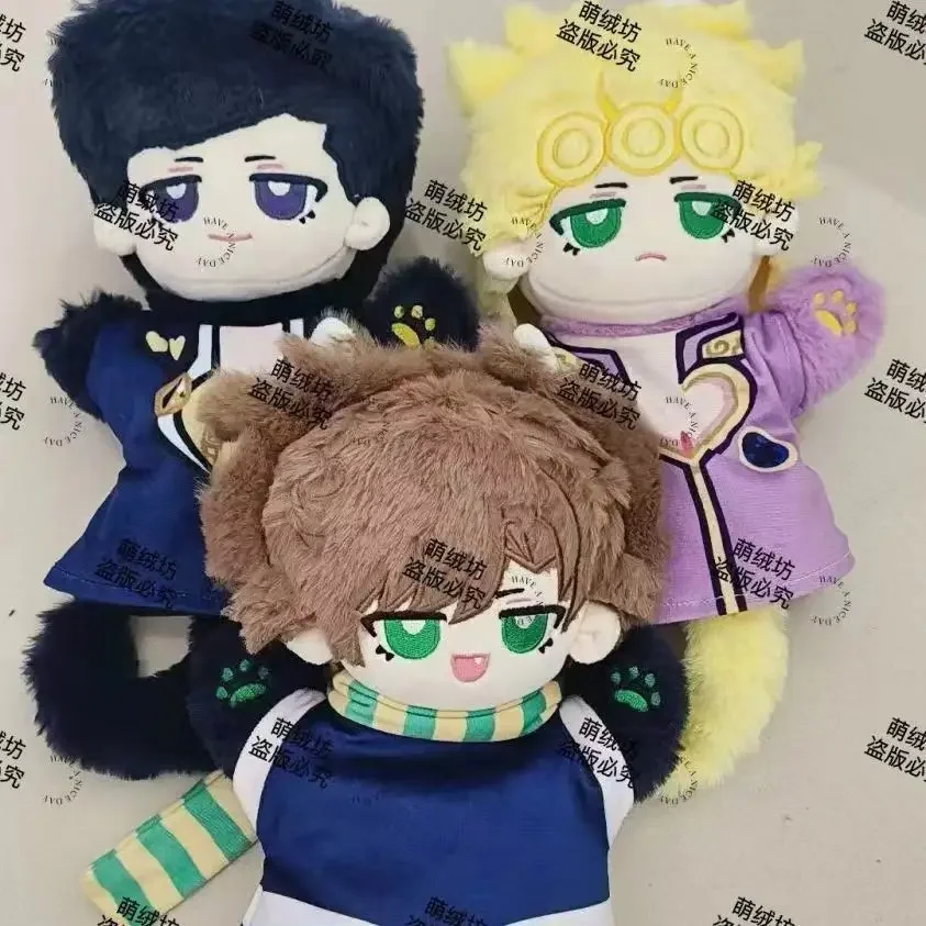 20 Cm Hand Puppets JoJo Bizarre Adventure Higashikata Josuke Giorno Giovanna Joseph Joestar Anime Plushies Cotton Dolls