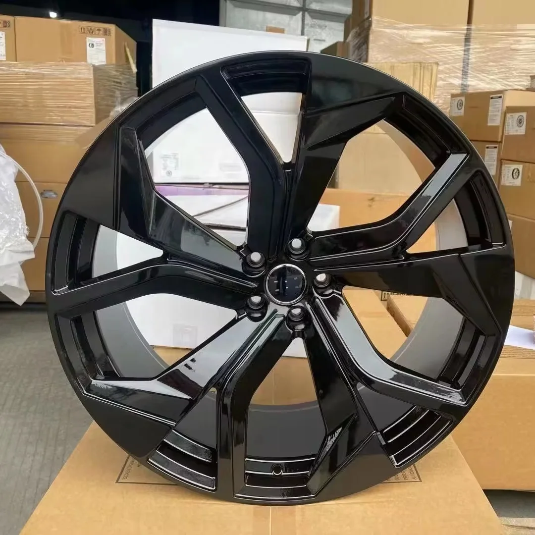 Vendita calda Concavo Progettato Cerchione 21 pollici 22 pollici 23 pollici 5X112 Sport Gloss Nero Ruota In Lega Per Audi RS Q8 2015-2024 Anno Auto