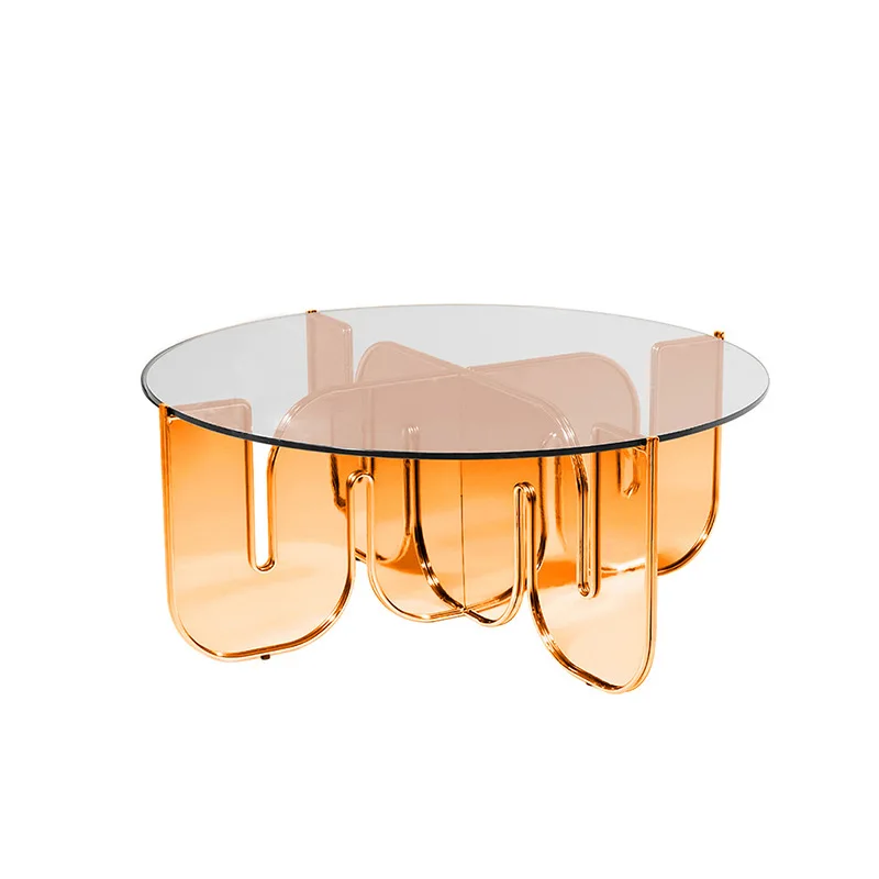 

Acrylic coffee table furniture glass table minimalist modern living room table