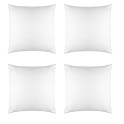 4Pcs Sublimation Blanks Throw Pillowcase Heat Transfer Cushion Covers with Invisible Zippers for DIY Printing Sofa Coach Decor