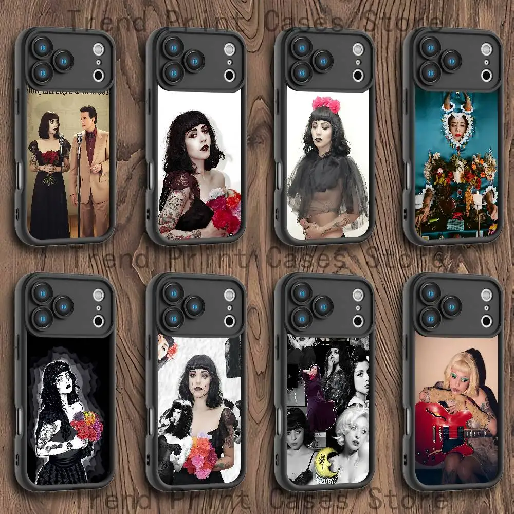 

M-Mon L-Laferte Phone Case For iPhone 17,16,15,14,13,12,11,Pro,Max,Plus,XS,SE4,Mini Black Thickened Border