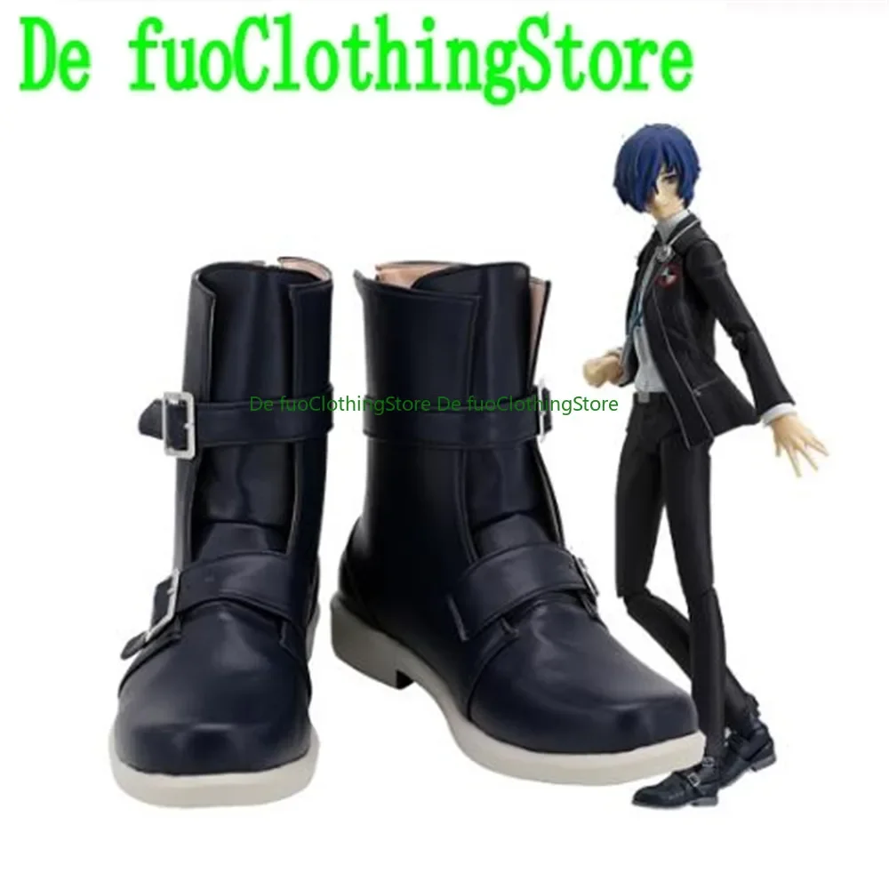 

Yuuki Makoto Cosplay Shoes Boots Christmas Game Anime Halloween DefuoClothing Shoes Store