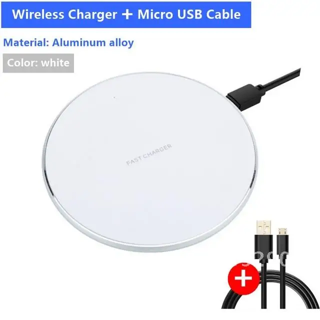 15W Universal Qi Wireless Charger For IPhone Wireless Charging Pad For Samsung Xiaomi Huawei Fast Wireless Charging Stand