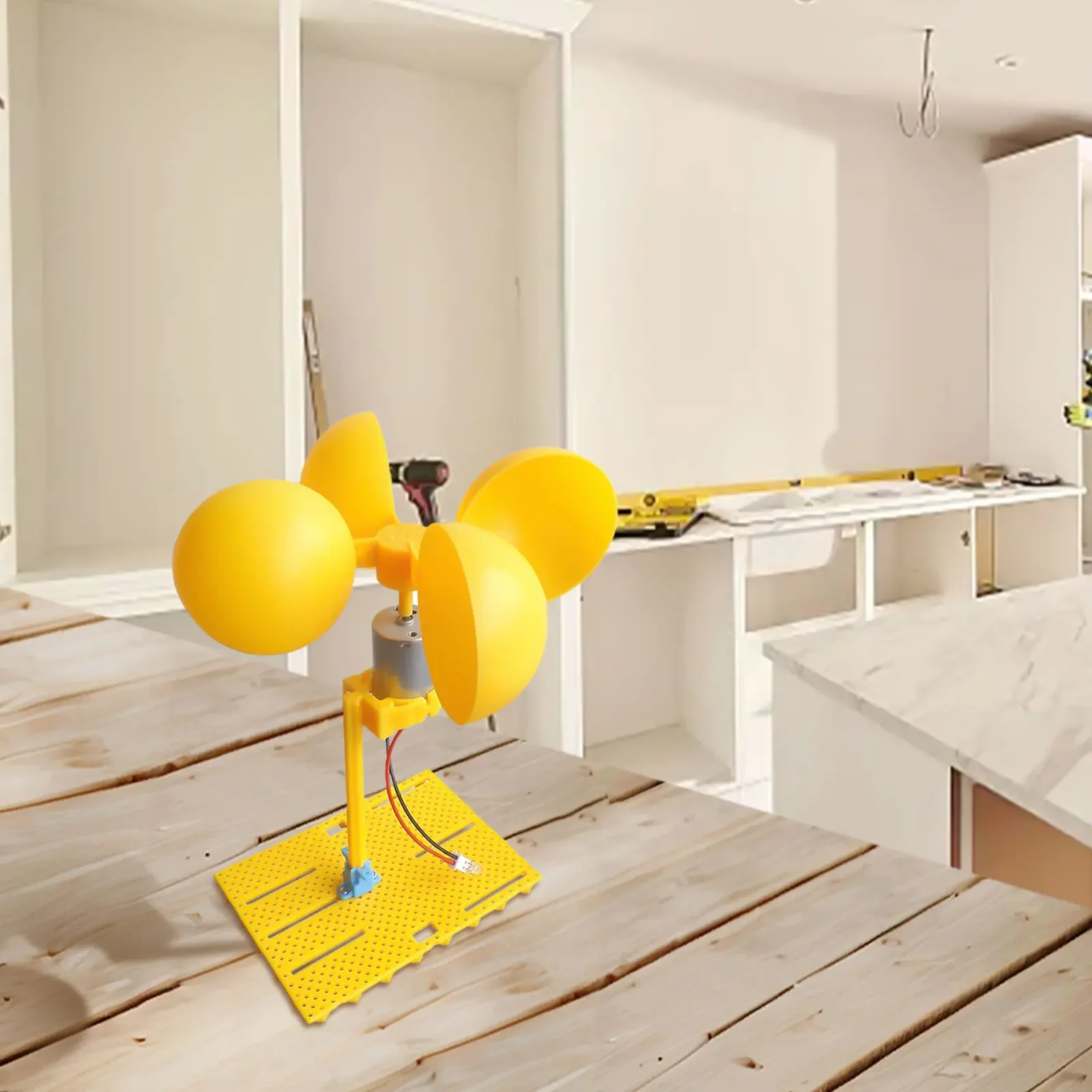 

Wind Turbine Generator Kit With Brushless DC Motor And Holder Blades For Renewable Energy Experiments And Hands On Learning