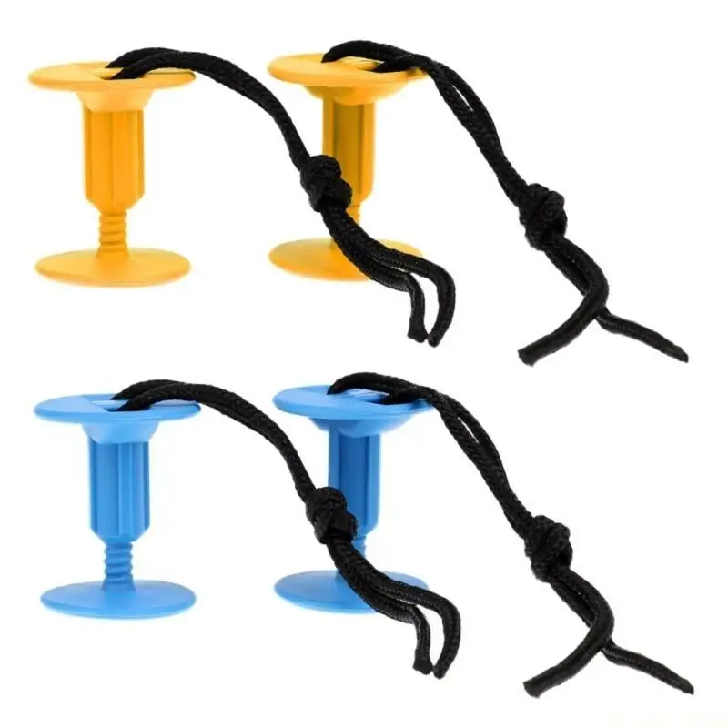 M5TC 2Pcs Surfs Board Leash Leg Rope Plugs For Surfs Board Paddles Body Board Enduring Surfboard Leash Plug with Cord String