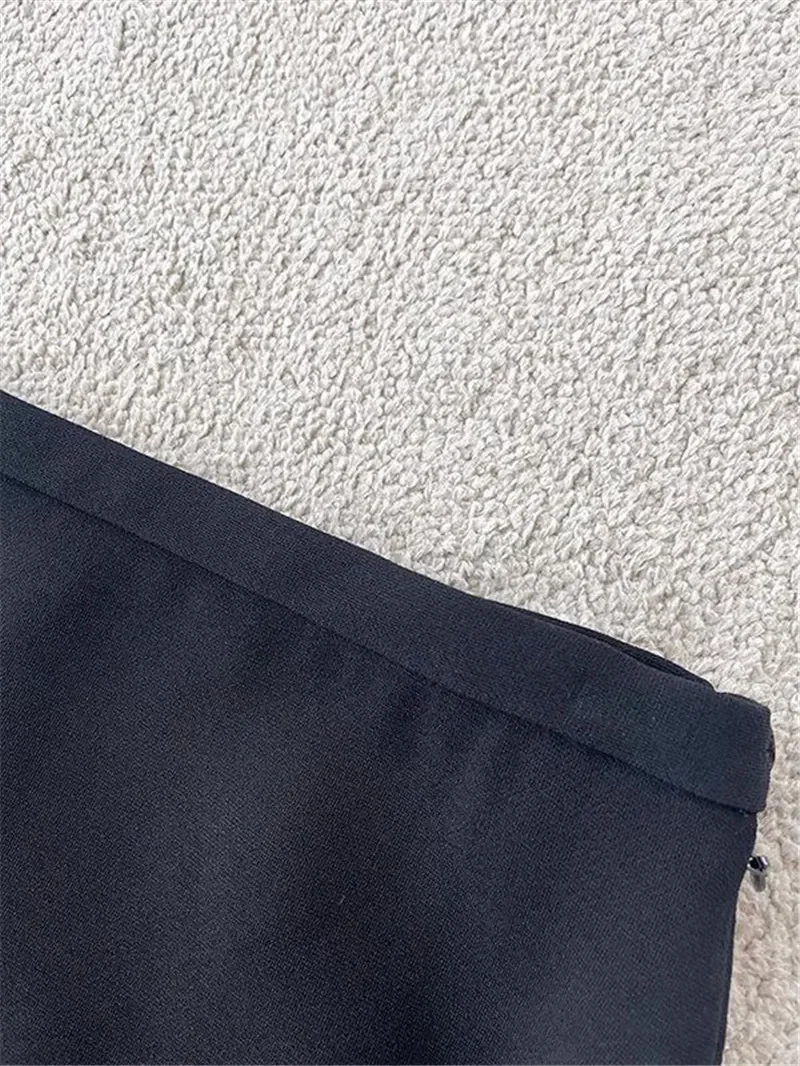 New Summer Autumn Office Lady Skirt Women Fashion Side Split High Waist Midi Pencil Skirts Solid Color Elegant Jupe Clothing