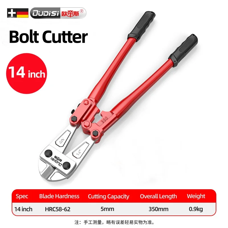  Industrial-grade 14/18 Inches Bolt Cutters Heavy Wire Cutting Pliers Multifunction Flat Nose Wire Clippers Household Hand Tool