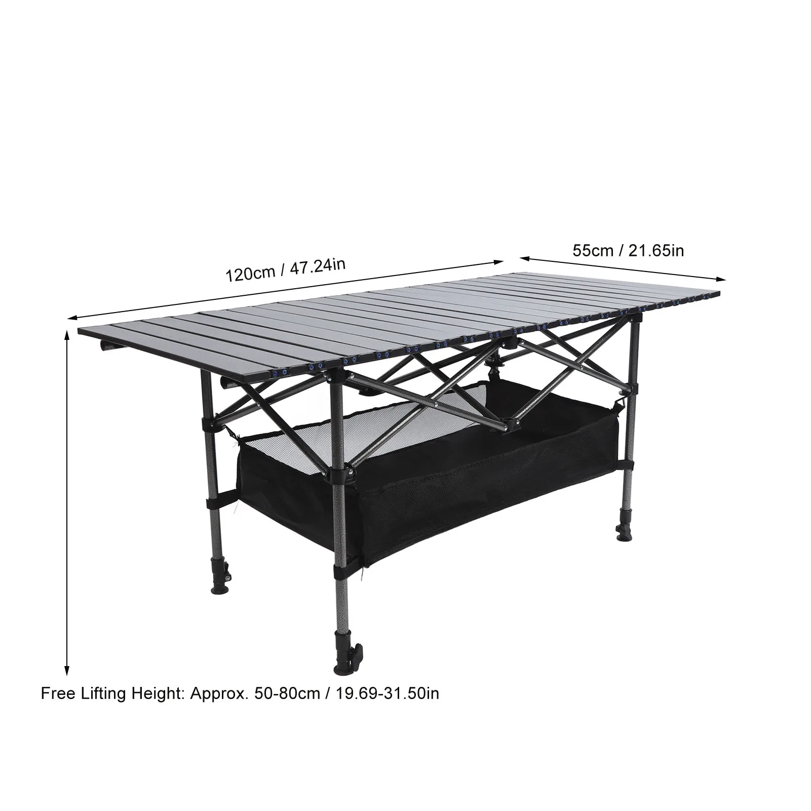 Outdoor Folding Table Compact Folding Table Carbon Steel Portable Camping Table Multifunctional Table Picnic Camping Table image 6