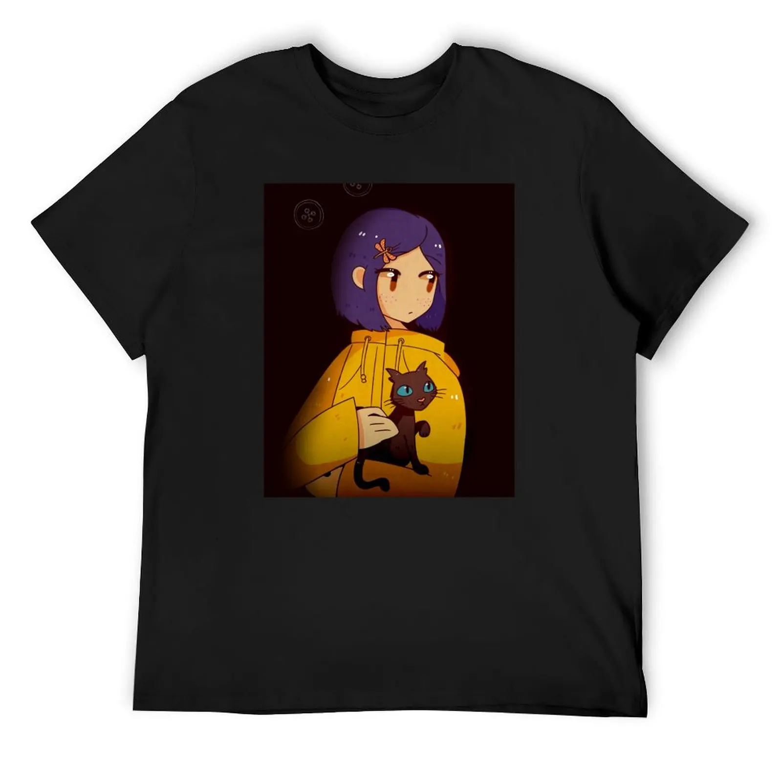 

Girl With A Cat T-Shirt Funny t-shirt summer top summer shirt graphic shirts t shirts for men pack