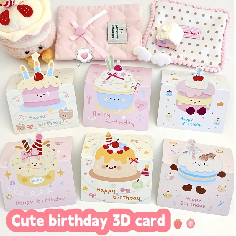 

12pcs Set of New Cartoon Cute Animal Foldable Greeting Cards and Message Cards