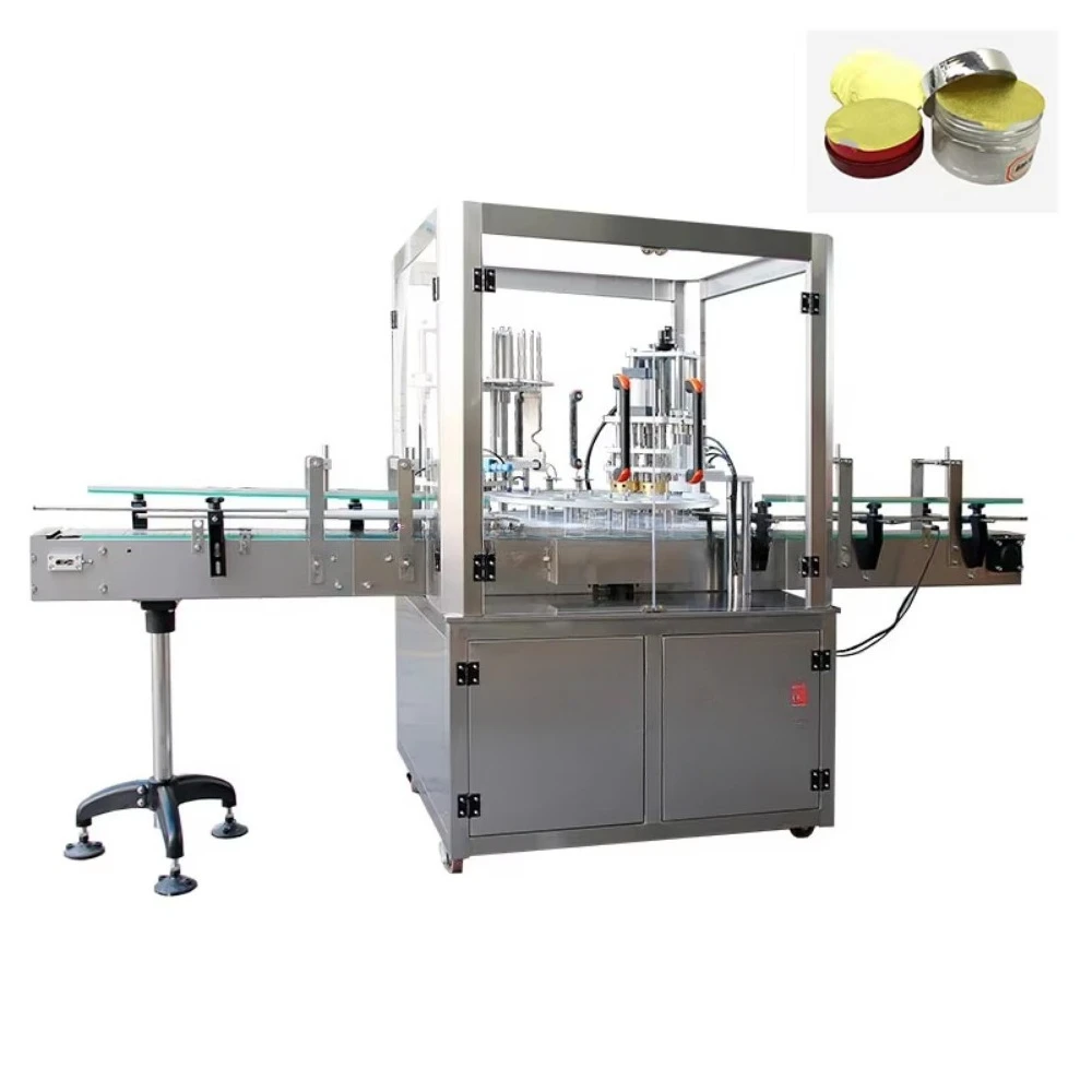 Automatic Sealing Machine Yogurt Premade Film Bottles Heat Sealing Machine Continuous Cup Sealer Machine