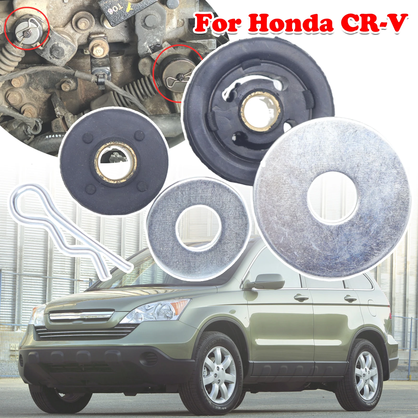 

Updated Manual Gear Shift Cable For Honda CR-V Linkage Bushing Selector Washer Cotter Pin 1997 2000 2002 2006 2007 2011 2018