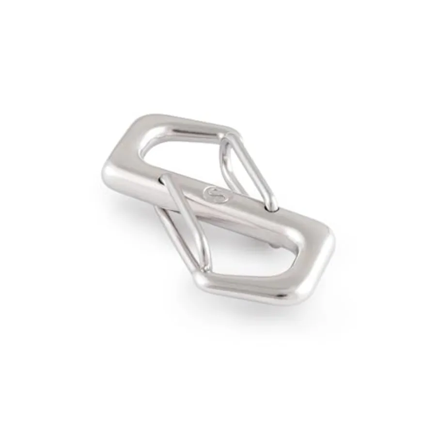 SHON على شكل سلك بوابة حلقة تسلق 21 3 "مزدوجة الوجهين S المفاتيح كليب الفولاذ المقاوم للصدأ S مقاطع حلقة تسلق مزدوجة #2