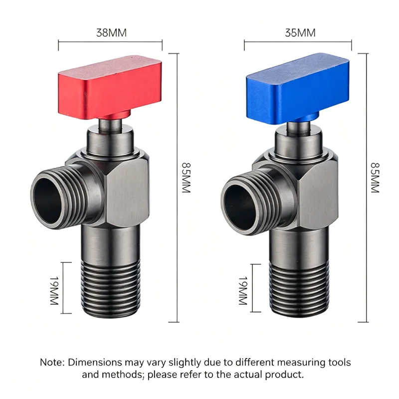 CDBM 1/2 Inch Gunmetal Full Brass Angle Ball Valve JFT‑003, High Flow Quick Open Shut‑off Valve Explosion Proof for Water Heater