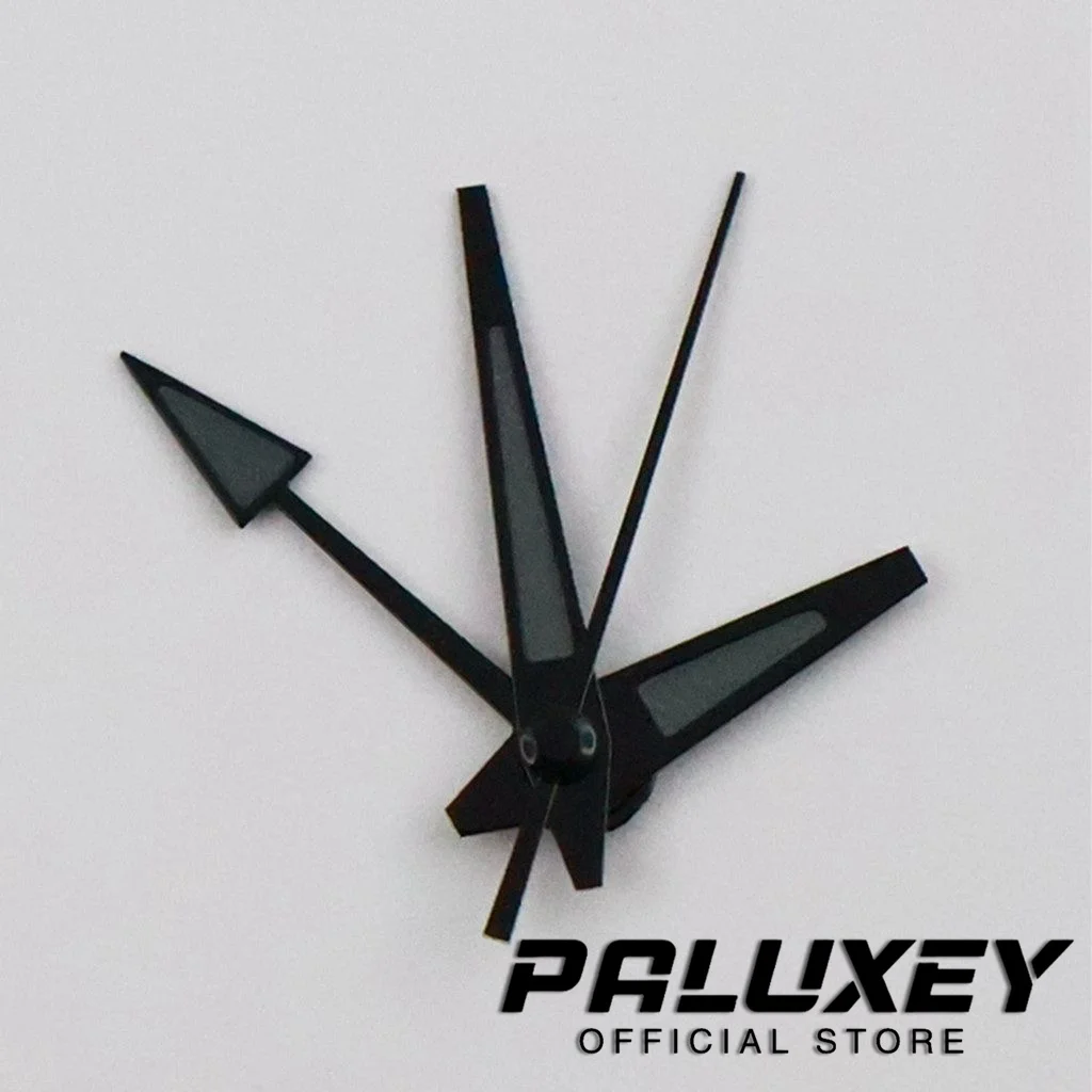 NH34 블랙 그레이 GMT 손 4개 바늘 손 녹색 빛나는 시계 포인터 적합한 NH35 NH34A 4R34 무브먼트