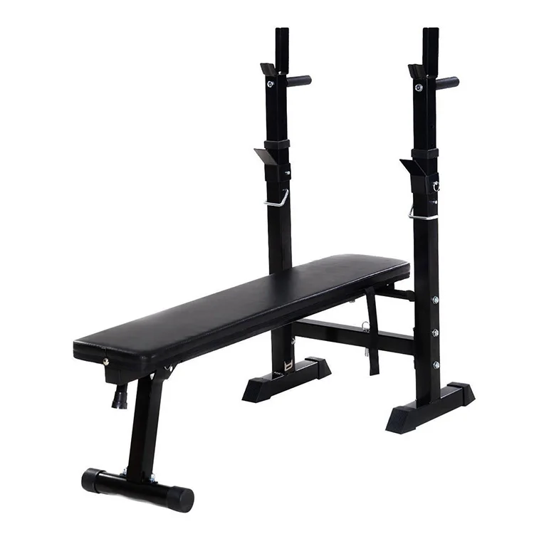 Exercise machine hyperextension weight bench with squat rack