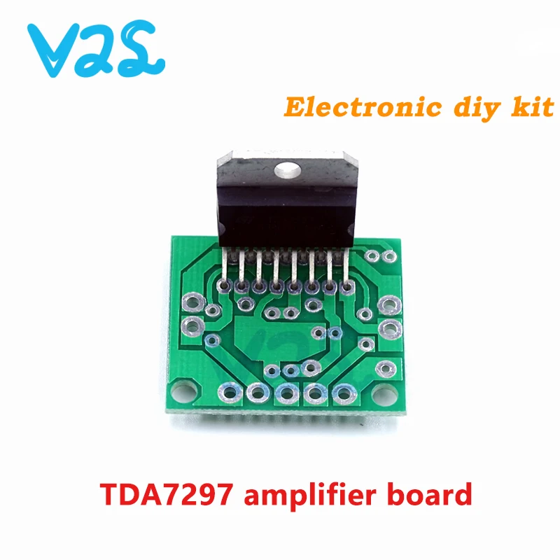 TDA7297 amplifier board spare parts dc 12v grade 2.0 dual audio encoding 15w electronic diy kit