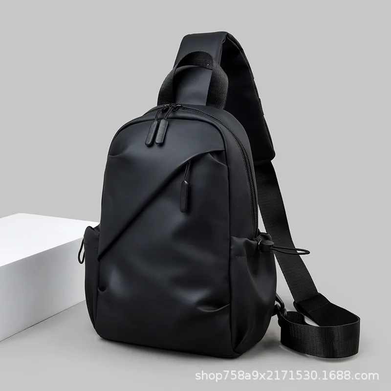 Men's Crossbody Bag Minimalist Stylish Durable Sling Chest Pack Casual Travel Shoulder Bag Waterproof Men Daily Used Bag