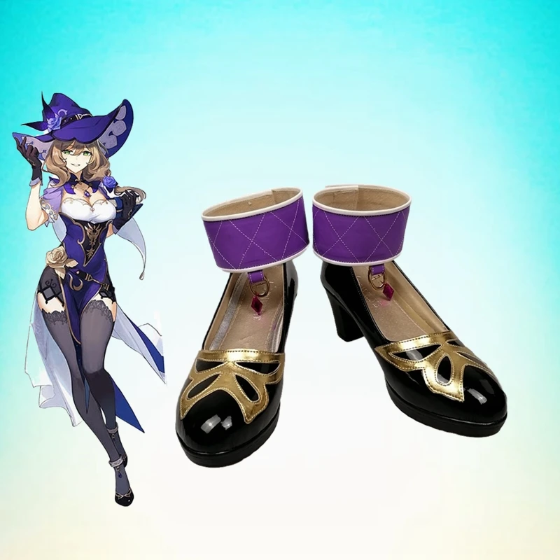 

Game Impact Sexy Witch Lisa High Heels Pumps Female Cosplay Shoes Anime Lolita Girl's Shoes Wedding Shoes Woman Accessories