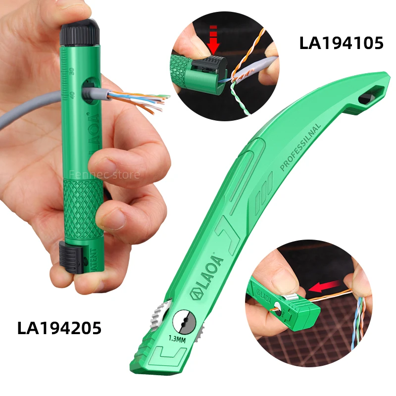 LAOA Network Cable Untwist Tool Engineer Straightener for Category 5/6/7 Crystal Cables Combing Wire Pair Separator Easily