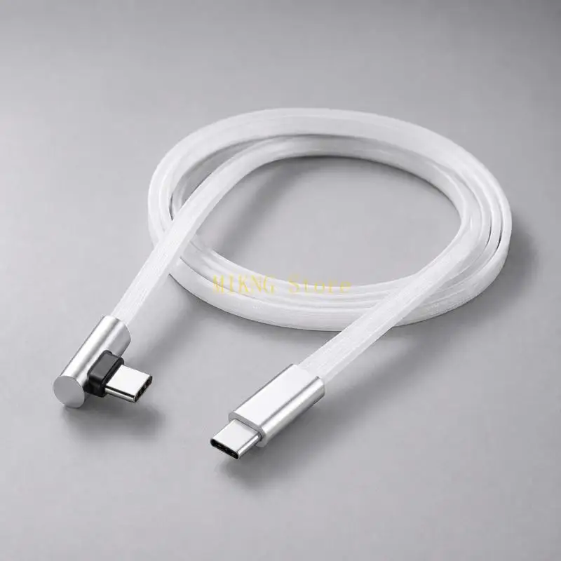 Charging and Data Cable with Right-Angle Type C End for Side Routing Best Sale