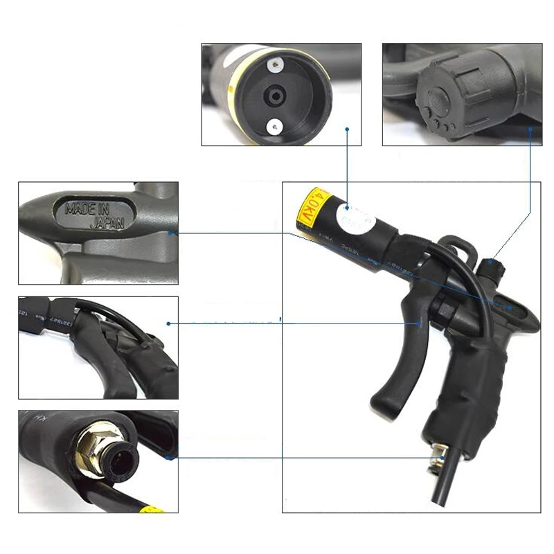 Industrial dust removal gun ST-302D anti-static ion air gun anti-static air gun electrostatic dust removal gun AC 110V/220V 10KV