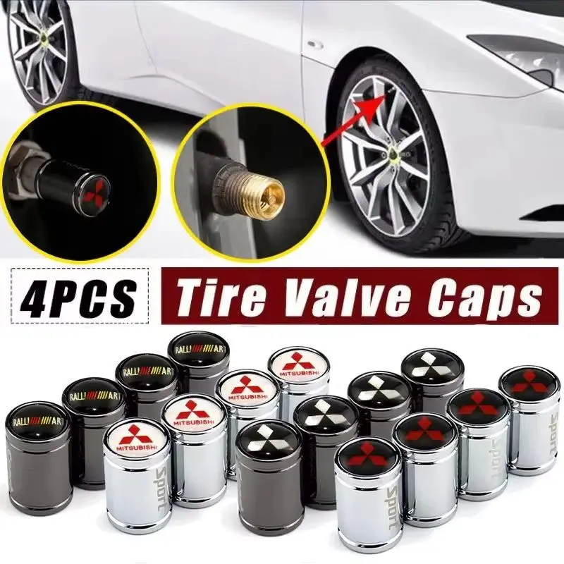 

4 шт. автомобильные колеса, клапан для шин, воздушные колпачки для Mitsubishi Ralliart ASX Lancer Cordia Pajero Mirage Triton Outlander Colt