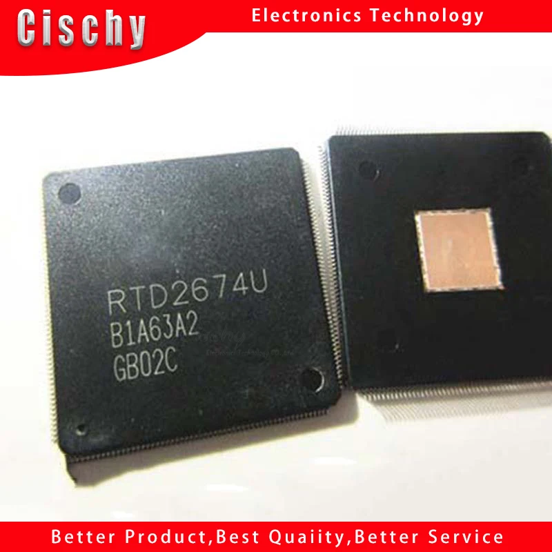 

2pcs RTD2674U RTD2674U-GR QFP-216 Chipset