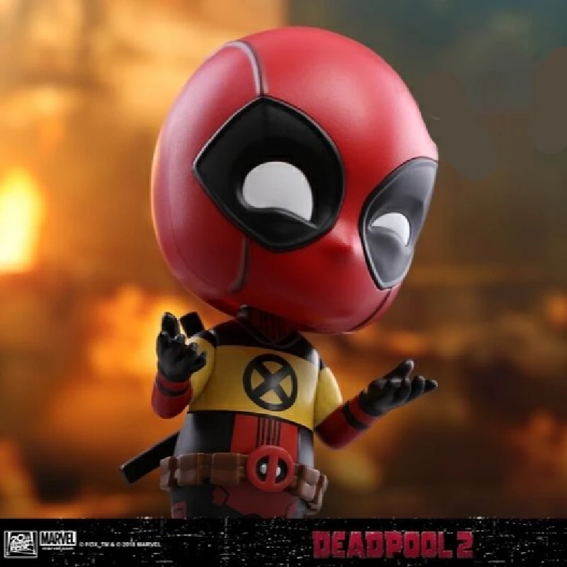 2024 New Hottoys Cosbaby Deadpool Mini Anime Figure Deadpool Desktop Decora Collection Model Toy Children Holiday Birthday Gifts