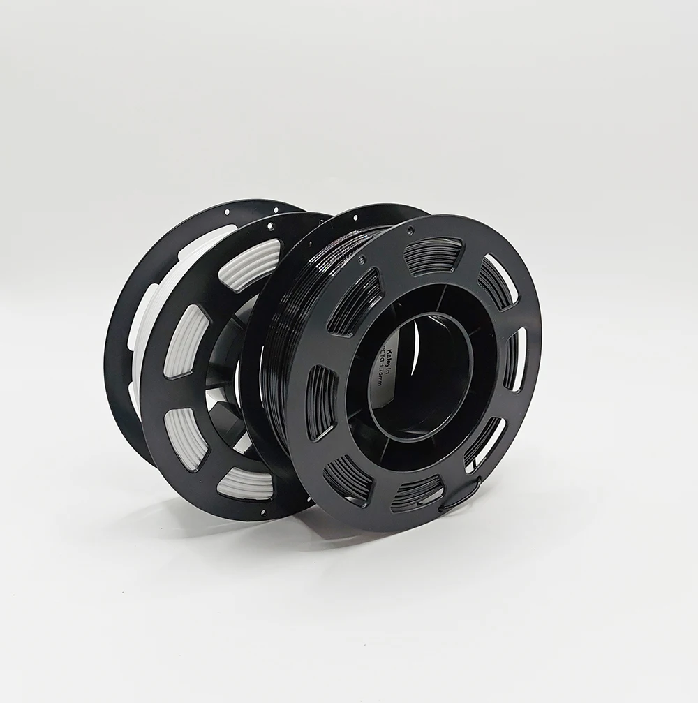 

200g/Roll PETG 3D Printer Filament Black and White 1.75mm High Quality FDM Printing Material Solid Color for 3D Printing