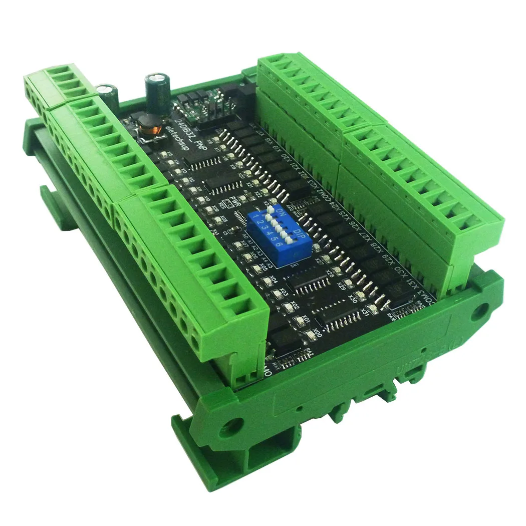 16-48 DI NPN/PNP Digital Switch PLC IO Efficient Expansion Board 3000VDC Optical isolation Input RS485 Modbus RTU Module