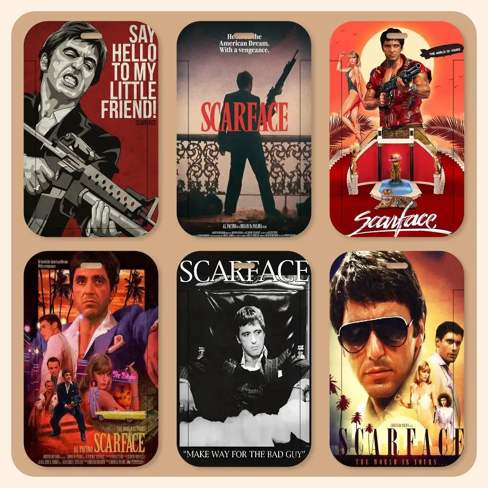 

Классический брелок-держатель для карт «Белая рубашка» (Scarface) для студенческих удостоверений, бейджей, карт доступа, аксессуары для контроля доступа, подарки