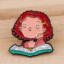 Cartoon Girl Enamel Pin Badges on Backpack Brooches for Women Men Lapel Pins Funny Jewelry Cosplay Accessories Toys Gift