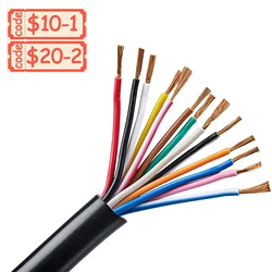 Kabel przyczepy AOHEWEI 13/7/5 rdzeń 2/5 M lina holownicza kabel przyczepy czarny do przyczep kempingowych ciężarówka Pkl akcesoria do przyczep przemysłowych