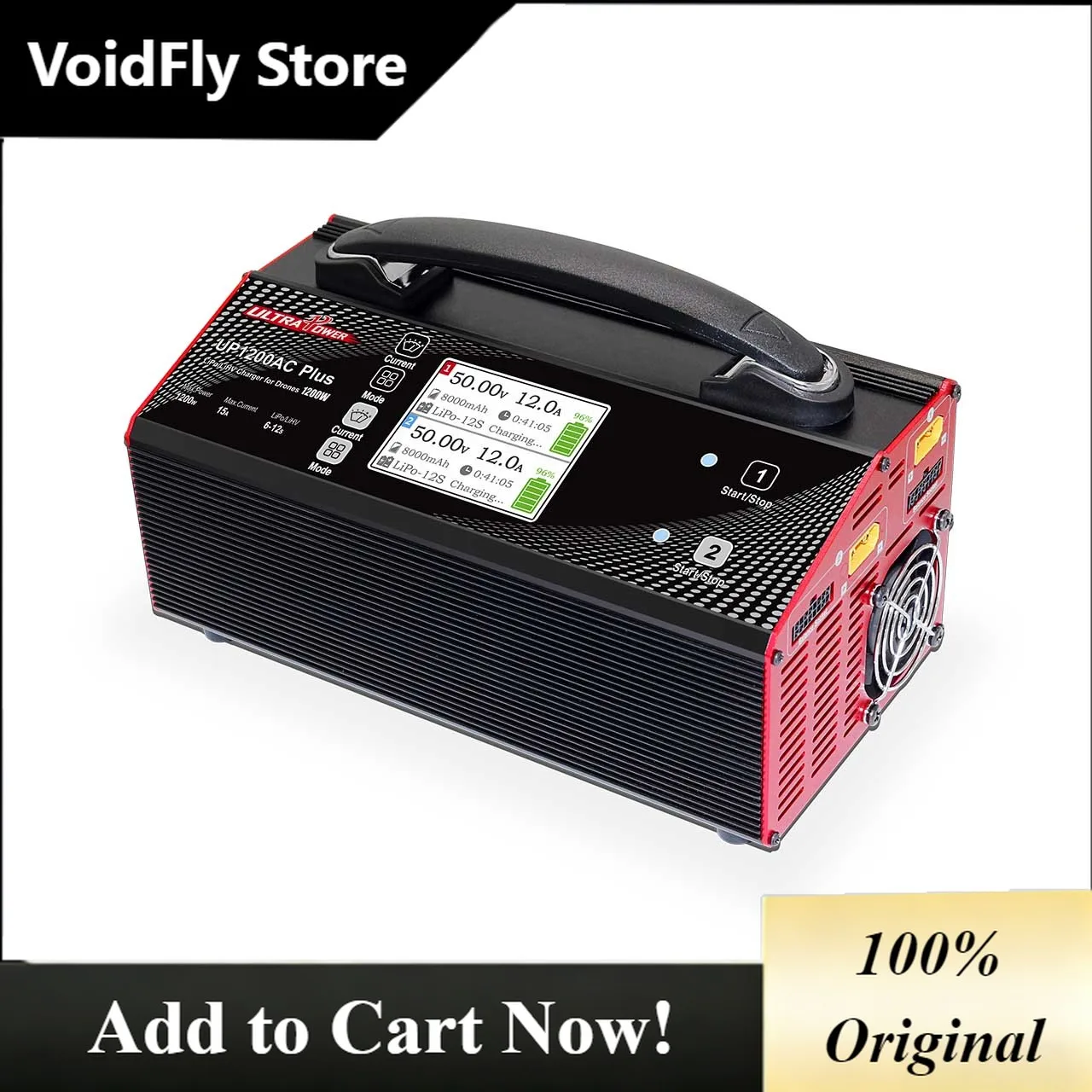 VoidFly UltraPower UP1200AC PLUS 6-12S LiPo Battery Balance Charger 1200W/15A One Key Charge For Agriculture Drone And UAV Elect