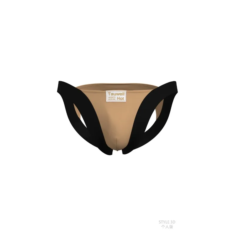 

Men's underwear low waist solid color briefs low waist trendy men's rear empty pants thong comfortable 25108