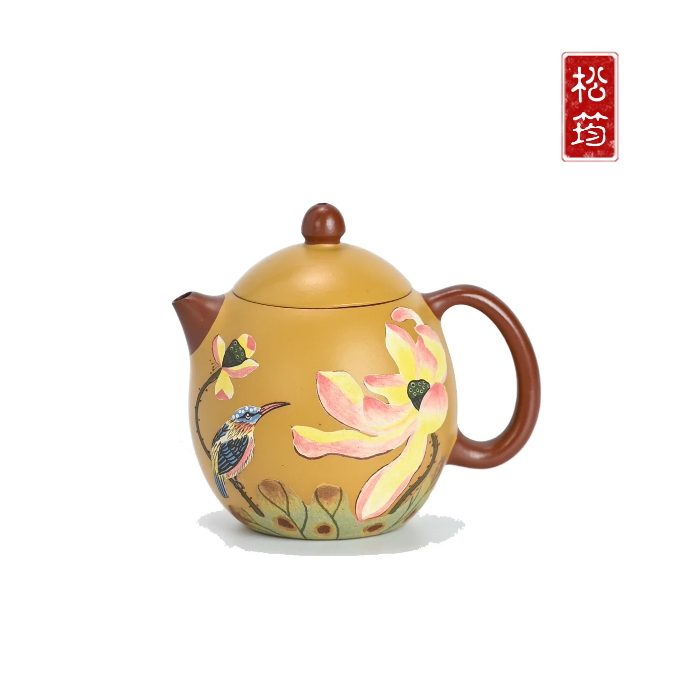Pure Raw Ore Zhuni Paste Hand-Painted Dragon Egg Design Personal Use Yixing Purple Clay Teapot Kung Fu Brewing Pot Tea Set