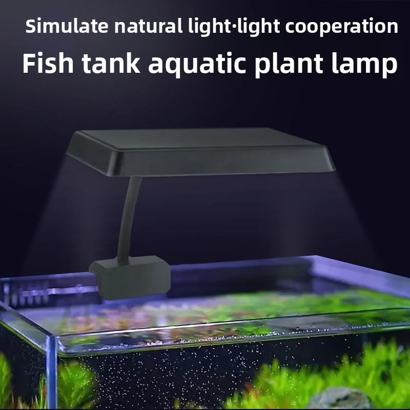 

Fish Tank Aquatic Plant Lamp High Brightness Full Spectrum Aquatic Plant Lighting Black Clip Light Universal Adjustment