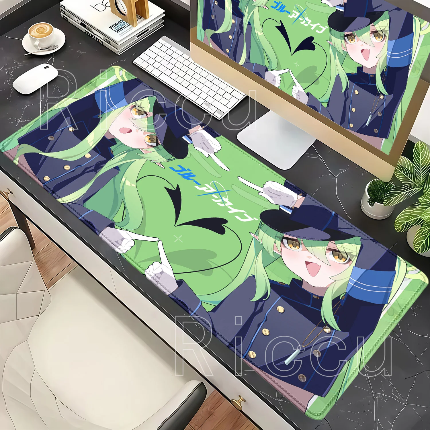 Gaming Nozomi Hikari Blue Archive Highlander Railroad School Mousepad HD Printing Mouse Pad PC Keyboard Anime Girl XXL Desk Mat